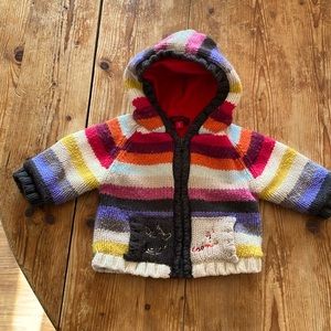 Catimini infant zippered sweater 3-6 months